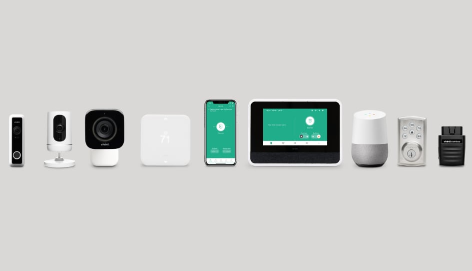 Vivint home security product line in Lubbock
